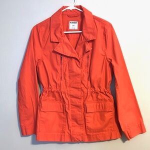 Coral Cinched Utility Jacket. Sm. Old Navy